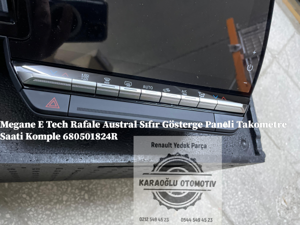 Renault Megane E Tech Rafale Austral Gösterge Paneli Takometre Saati Komple 680501824R - Görsel 3