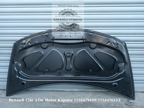 Renault Clio 3 Ön Motor Kaputu 7751479109 7751476113 - Görsel 2