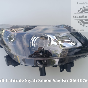 Renault Latitude İçi Siyah Sağ Xenon Far 260107669R 260105696R