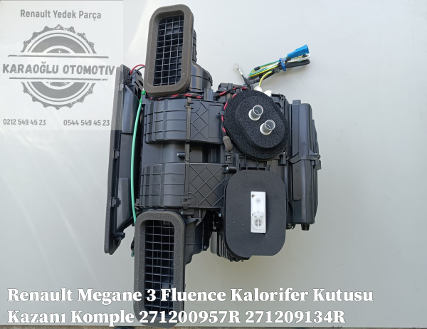 Renault Megane 3 Fluence Kalorifer Kutusu Komple 271200957R 271209134R 271206399R - Görsel 4