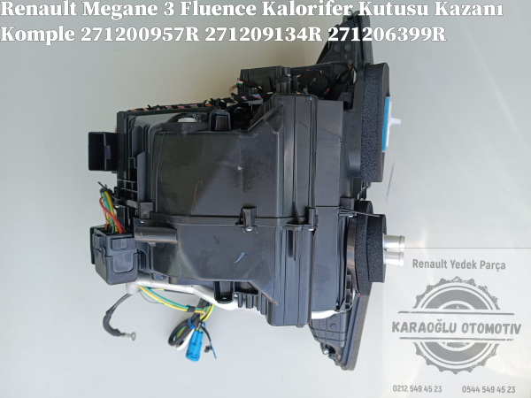 Renault Megane 3 Fluence Kalorifer Kutusu Komple 271200957R 271209134R 271206399R - Görsel 5