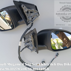 Renault Megane 4 Sağ Sol Elektrikli Dış Dikiz Aynası 963027851R 963012196R