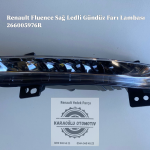 Renault Fluence Sağ Ledli Gündüz Farı Lambası 266005976R