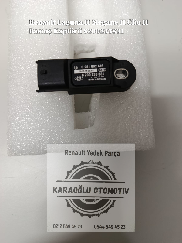 Renault Laguna 2 Megane 2 Clio 2 Basınç Kaptörü 8200233831