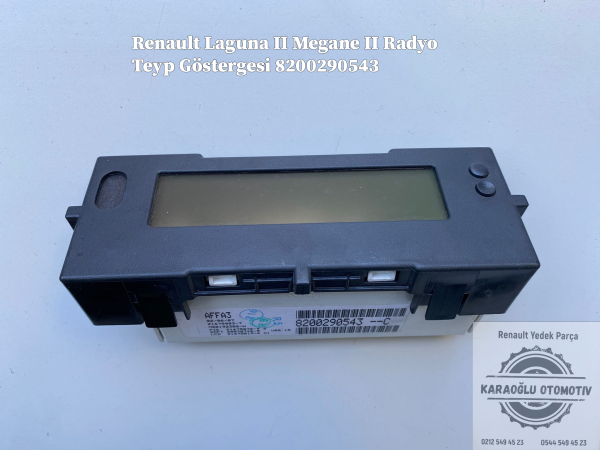 Renault Laguna 2 Megane 2 Radyo Teyp Göstergesi 8200290543