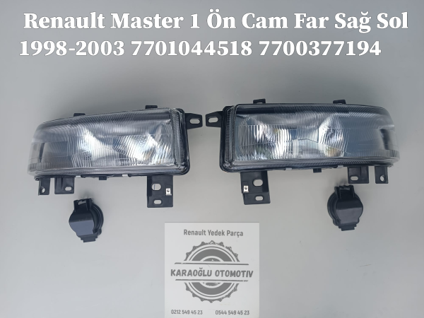 Renault Master 1 Cam Far Sağ Sol 1998-2003 7701044518 7700377194
