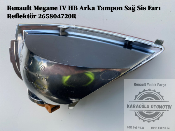 Renault Megane IV HB Arka Tampon Sağ Sis Farı Reflektör 265804720R - Görsel 2