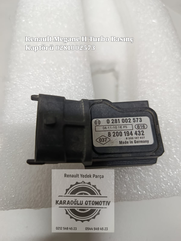 Renault Megane 2 Turbo Basınç Kaptörü 0281002573