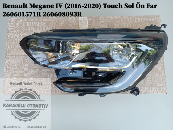 Renault Megane IV (2016-2020) Touch Sol Ön Far 260601571R 260608093R