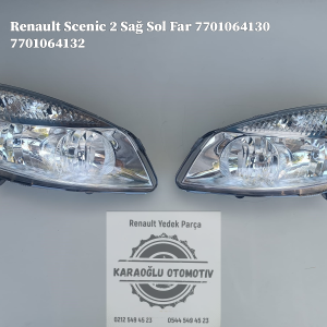 Scenic II Sağ Sol Far 7701064130 7701064132