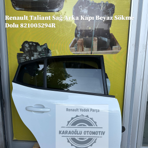 Renault Taliant Sağ Arka Kapı Beyaz Sökme Dolu 821005294R