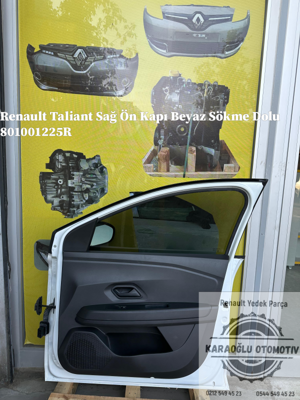 801001225R Renault Taliant Sağ Ön Kapı Beyaz Dolu 801001225R - Görsel 2
