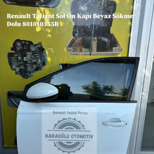 Renault Taliant Sol Ön Kapı Beyaz Sökme Dolu 801010355R