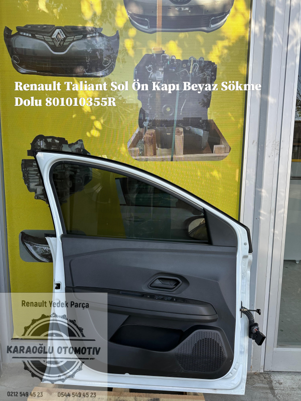 Renault Taliant Sol Ön Kapı Beyaz Sökme Dolu 801010355R - Görsel 2