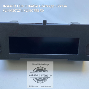 Renault Clio 3 Radyo Gösterge Ekranı 8200307274 8200755150