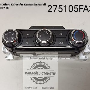 Nissan Micra Kalorifer Kumanda Paneli 275105FA3C