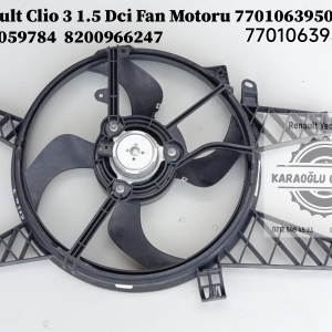 Renault Clio 3 1.5 Dci Fan Motoru 7701063950 7701059784 8200966247
