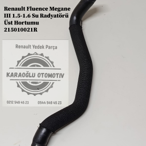 Renault Fluence Megane 3 1.5-1.6 Su Radyatörü Üst Hortumu 215010021R