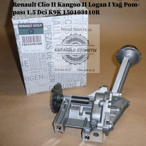 Renault Clio 2 Kangoo 2 Logan 1 Yağ Pompası 1.5 Dci K9K 150103110R