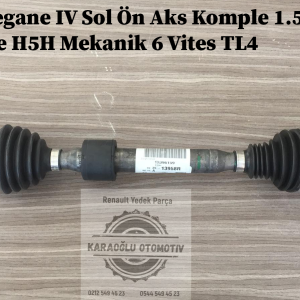 Renault Megane 4 Sol Ön Aks Komple 1.5 Dci K9K 1.3 Tce H5H Mekanik 6 Vites TL4 391013958R