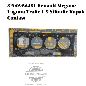 Renault Megane Laguna Trafic 1.9 Silindir Kapak Contası 8200956481
