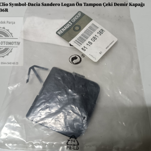 Renault Clio Symbol Joy Dacia Sandero Logan Ön Tampon Çeki Demir Kapağı 511808136R