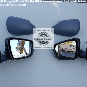 Renault Kango 4-IV Sağ Sol Dış Dikiz Aynası Komple Elektrikli Isıtmalı Sinyalli 963023575R 963017552R