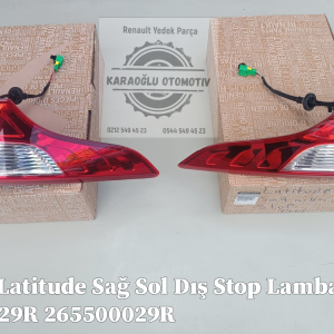 Renault Latitude Sağ Sol Dış Stop Lambası 265500029R 265550030R