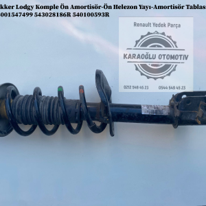 Dacia Dokker Lodgy Komple Ön Amortisör-Ön Helezon Yayı-Amortisör Tablası Takozu 6001547499 543028186R 540100593R