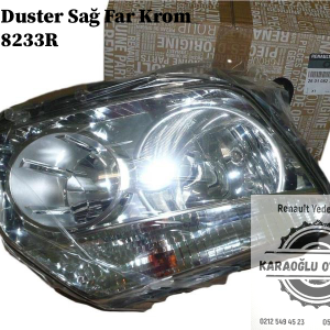 Dacia Duster Sağ Far Krom 260108233R