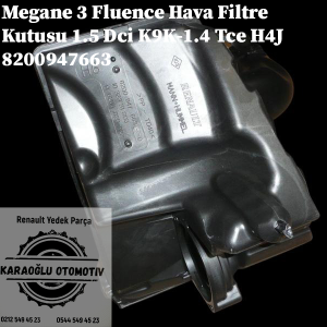 Renault Megane 3 Fluence Hava Filtre Kutusu 1.5 Dci K9K-1.4 Tce H4J 8200947663