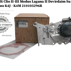 Renault Clio 2-3 Modus Laguna 2 Devirdaim Su Pompası K4J - K4M 210105296R