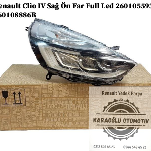 Renault Clio 4 Sağ Ön Far Full Led 260105593R 260108886R