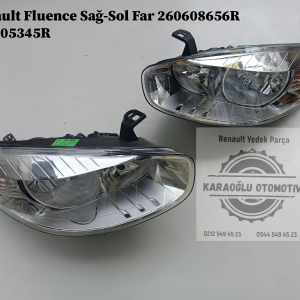 Renault Fluence Sağ-Sol Far 260608656R 260105345R