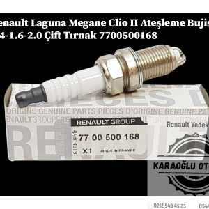 Renault Laguna Megane Clio 2 Ateşleme Bujisi 1.4-1.6-2.0 Çift Tırnak 7700500168