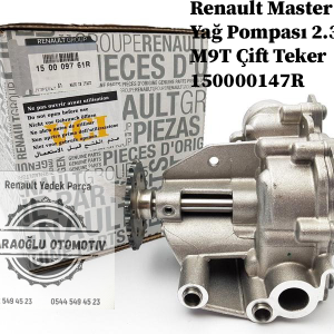 Renault Master 3 Yağ Pompası 2.3 M9T Çift Teker 150000147R 150009761R