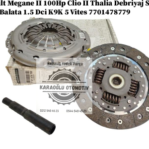Renault Megane 2 100Hp Clio 2 Symbol Thalia Debriyaj Seti Baskı Balata 1.5 Dci K9K 5 Vites 7701478779