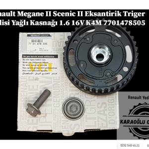 Renault Megane 2 Scenic 2 Eksantirik Triger Dişlisi Yağlı Kasnağı 1.6 16V K4M 7701478505