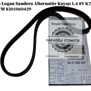 Dacia Logan Sandero Alternatör Kayışı 1.4 8V K7J-1.6 8V K7M 8201060429
