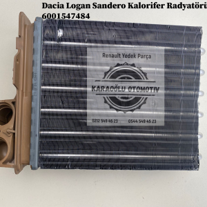 Dacia Logan Sandero Kalorifer Radyatörü 6001547484