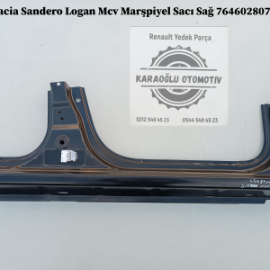 Dacia Sandero Logan Mcv Marşpiyel Sacı Sağ 764602807R