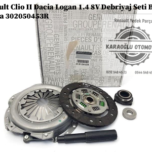 Renault Clio 2 Dacia Logan 1.4 8V Debriyaj Seti Baskı Balata 302050453R