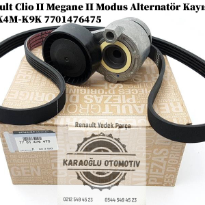 Renault Clio 2 Megane 2 Modus Alternatör Kayış Kiti K4J-K4M-K9K 7701476475