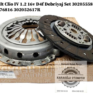 Renault Clio 4 1.2 16v D4f Debriyaj Set 302055580R 7701476816 302052617R