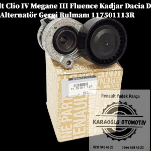 Renault Clio 4 Megane 3 Fluence Kadjar Dacia Dokker Lodgy Alternatör Gergi Rulmanı 117501113R