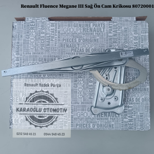 Renault Fluence Megane 3 Sağ Ön Cam Krikosu 807200013R