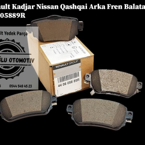 Renault Kadjar Nissan Qashqai Arka Fren Balatası Takım 440605889R