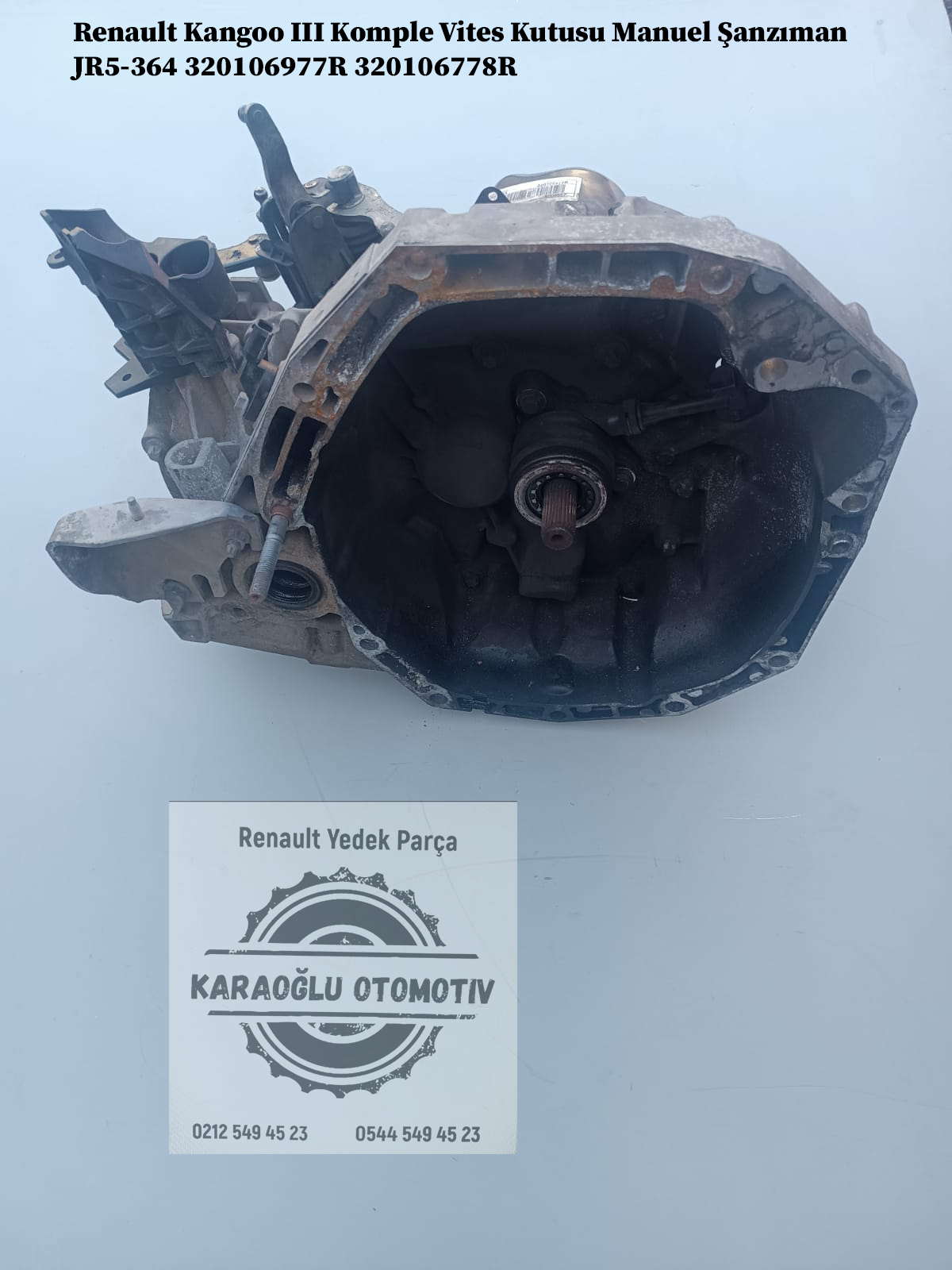 Renault Kangoo 3 1.5 Dci Komple Vites Kutusu Manuel Şanzıman JR5-364 320106977R 320106778R