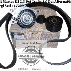 Renault Master 3 2.3 Dci Trafic 2.0 Dci Alternatör Kayış Kiti Gergi Seti 117209389R