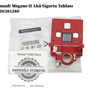 Renault Megane 2 Akü Sigorta Tablası 8200381280
